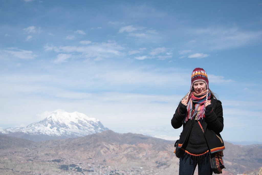 panorama of andes and la paz