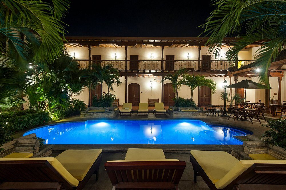 pool courtyard