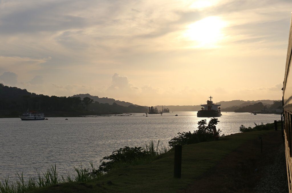 Panama Canal Sunset Panama Canal Sunset