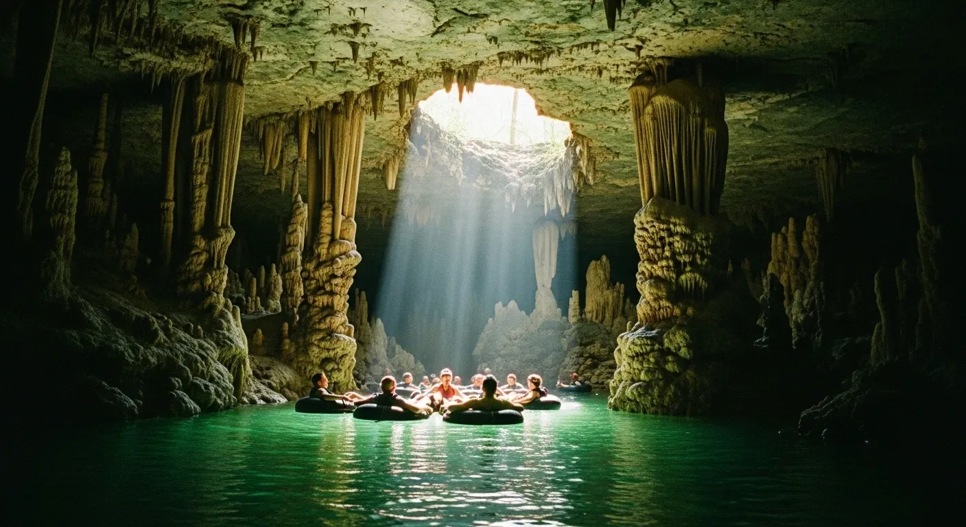 Belize Cave Floating