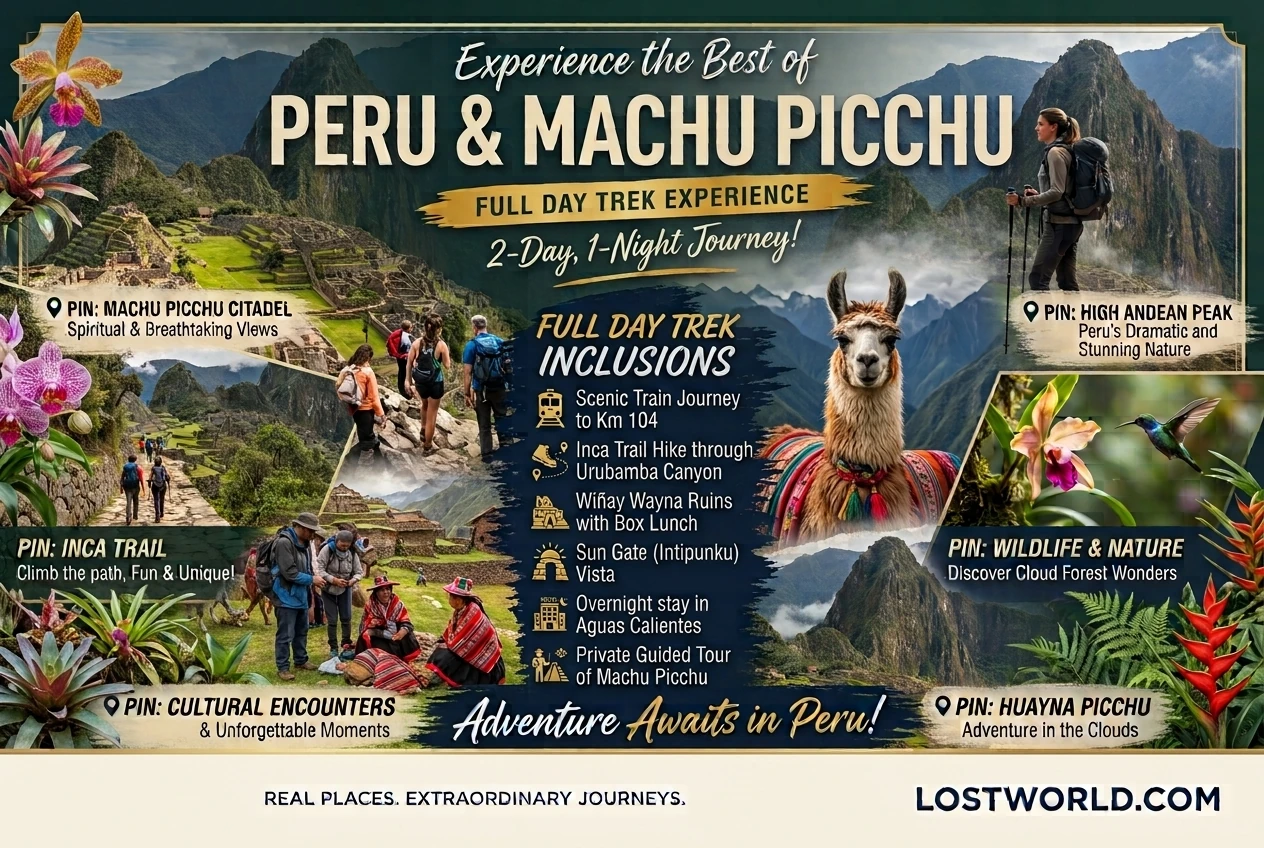 Full-day Trek to Machu Picchu in Peru Full day Trek to Machu Picchu