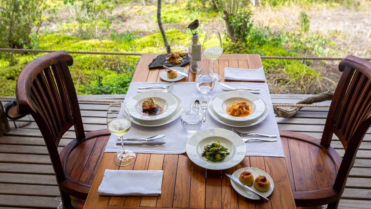 Galapagos Safari Camp Deck Dining Galapagos Safari Camp Deck Dining