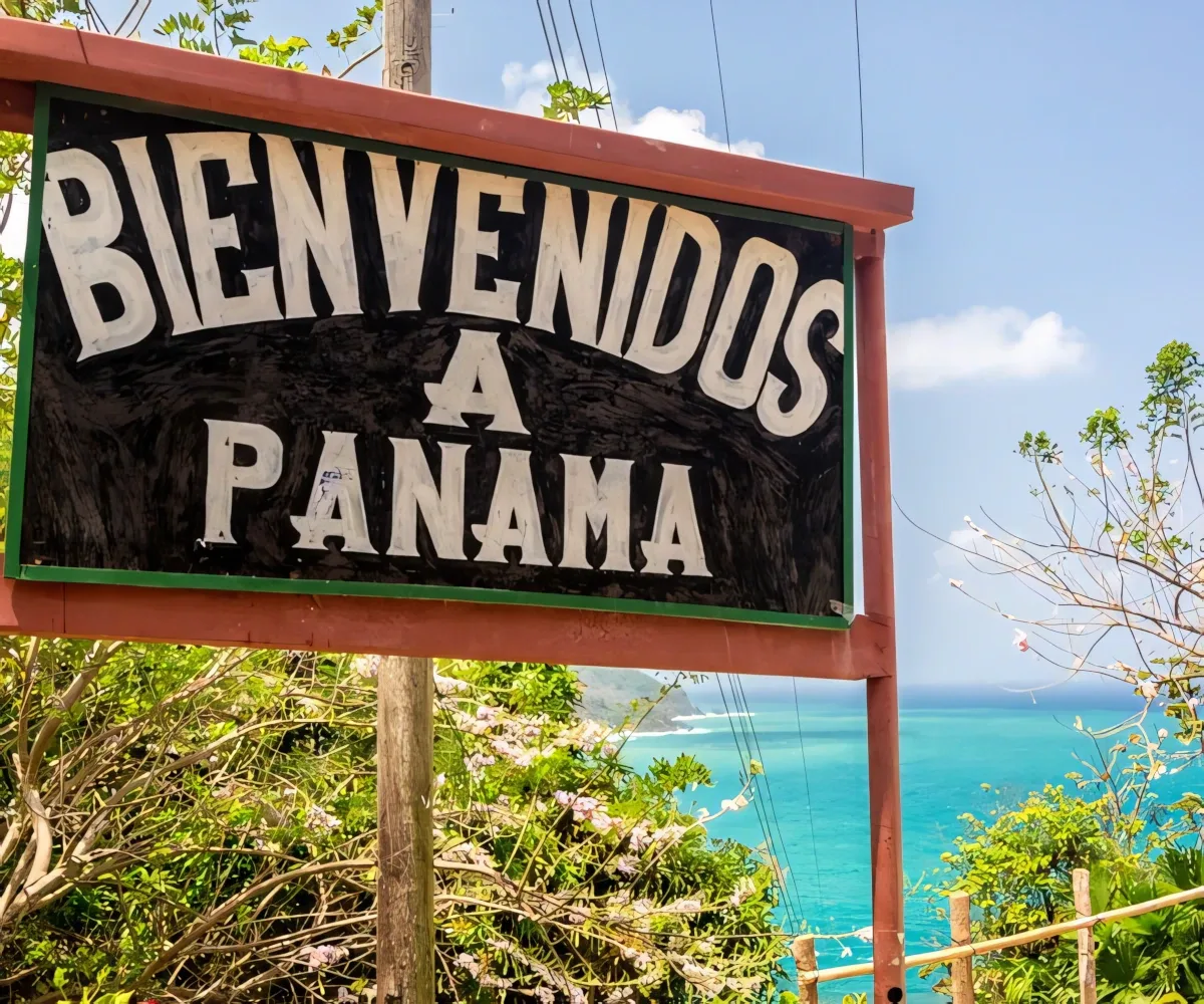 welcome to panama sign